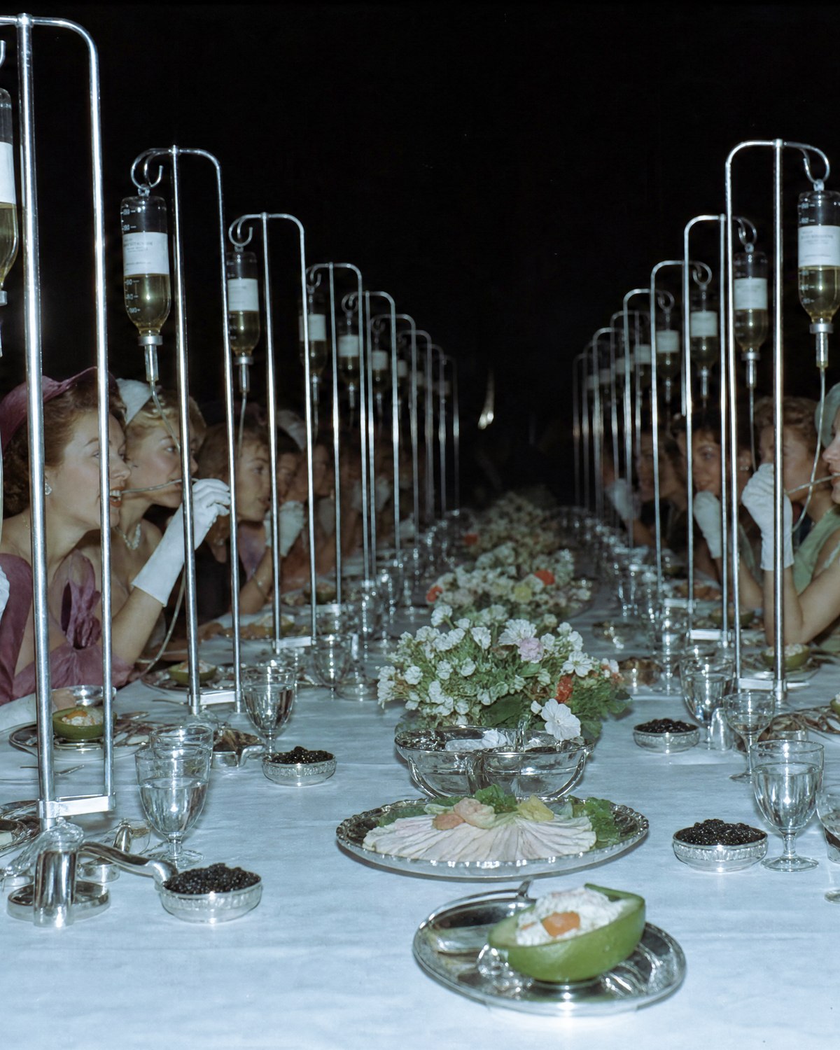 AI-generated editorial — 1950s magazine luncheon